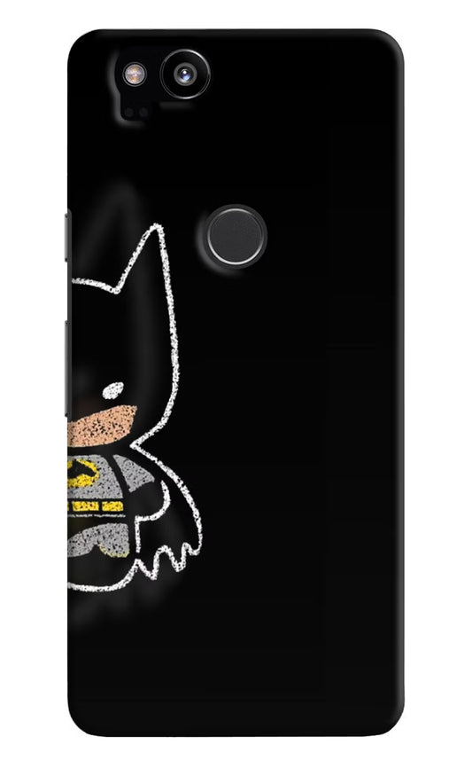 Bat Kitty Google Pixel 2 Hard Case Back Cover by Casekaro