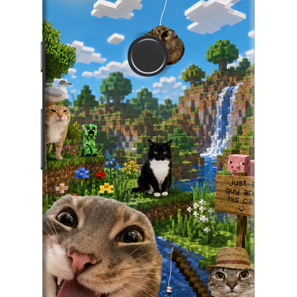 Minecraft Cat Chaos Google Pixel 2 Hard Case Back Cover by Casekaro