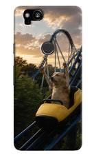 Rollercoaster Dog Google Pixel 2 Hard Case Back Cover by Casekaro