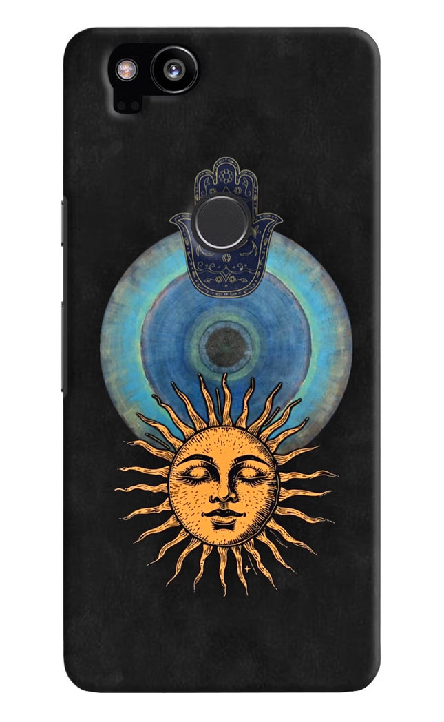 Divine Sun Google Pixel 2 Hard Case Back Cover by Casekaro