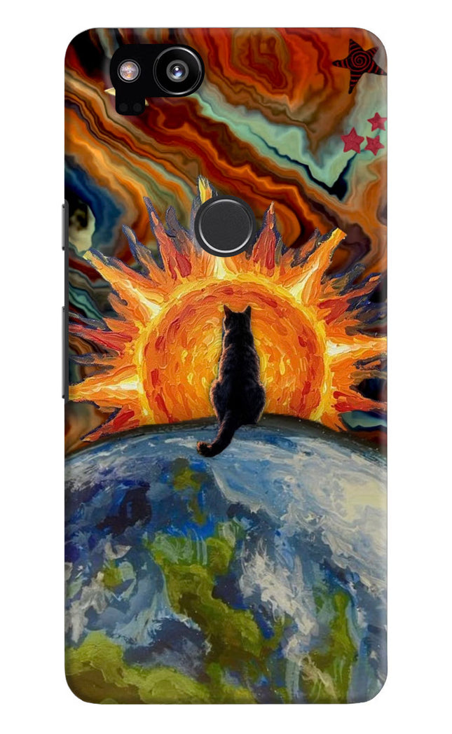 Sunrise Beyond Google Pixel 2 Hard Case Back Cover by Casekaro