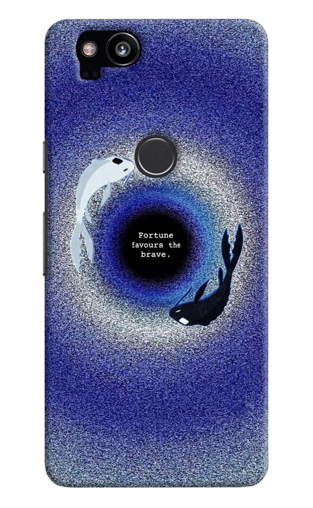 Dark Koi Google Pixel 2 Hard Case Back Cover by Casekaro