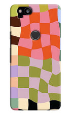 Wavy Grid Google Pixel 2 Hard Case Back Cover by Casekaro