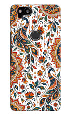 White Mayura Google Pixel 2 Back Cover