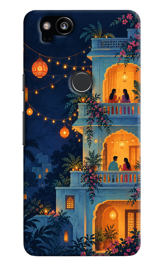 Balcony Glow Google Pixel 2 Hard Case Back Cover by Casekaro