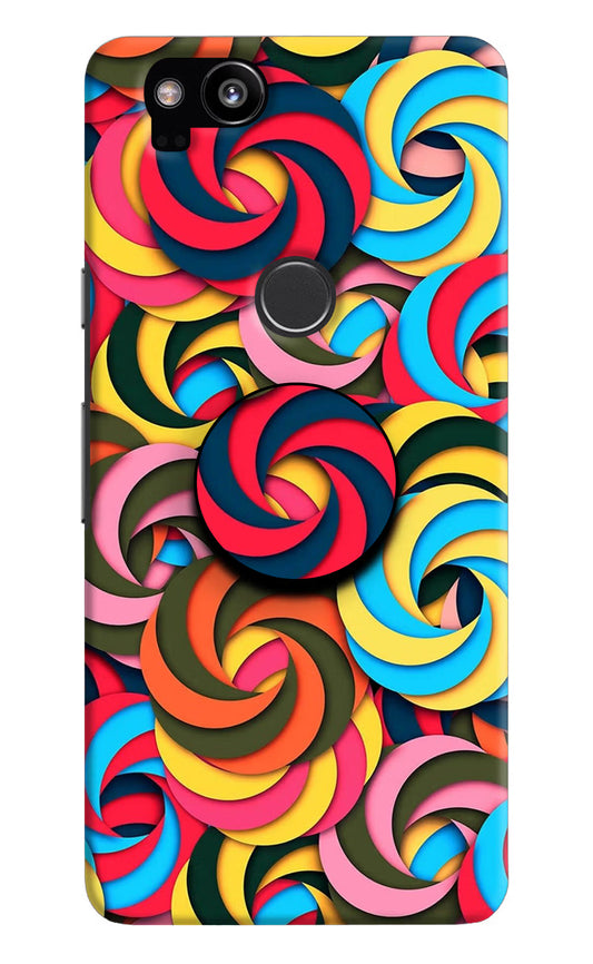 Spiral Pattern Google Pixel 2 Pop Case by Casekaro