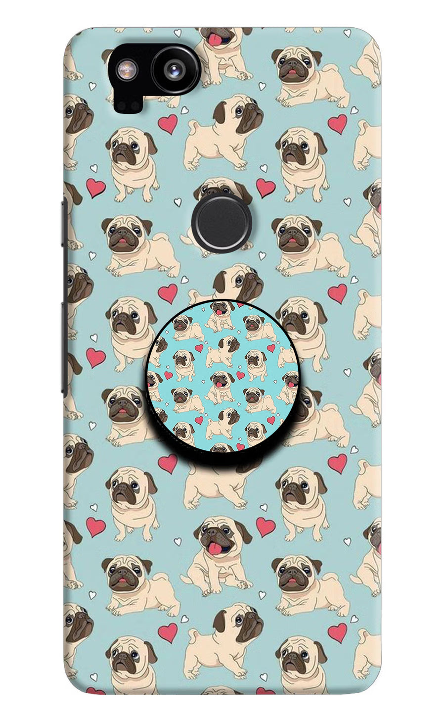Pug Dog Google Pixel 2 Pop Case, Hard case