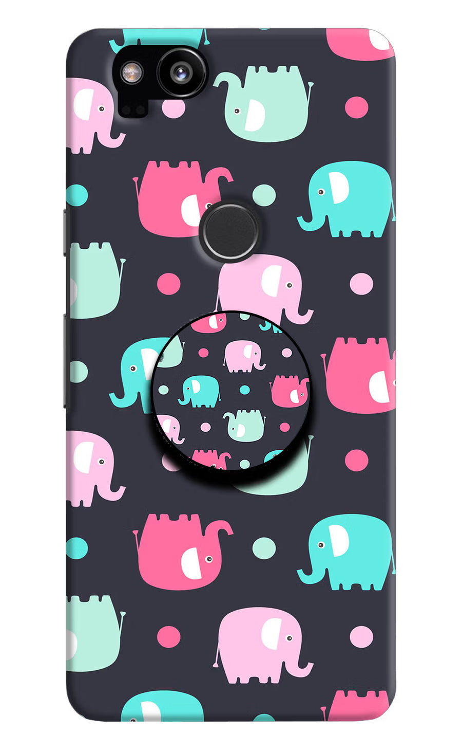 Baby Elephants Google Pixel 2 Pop Case, Hard case