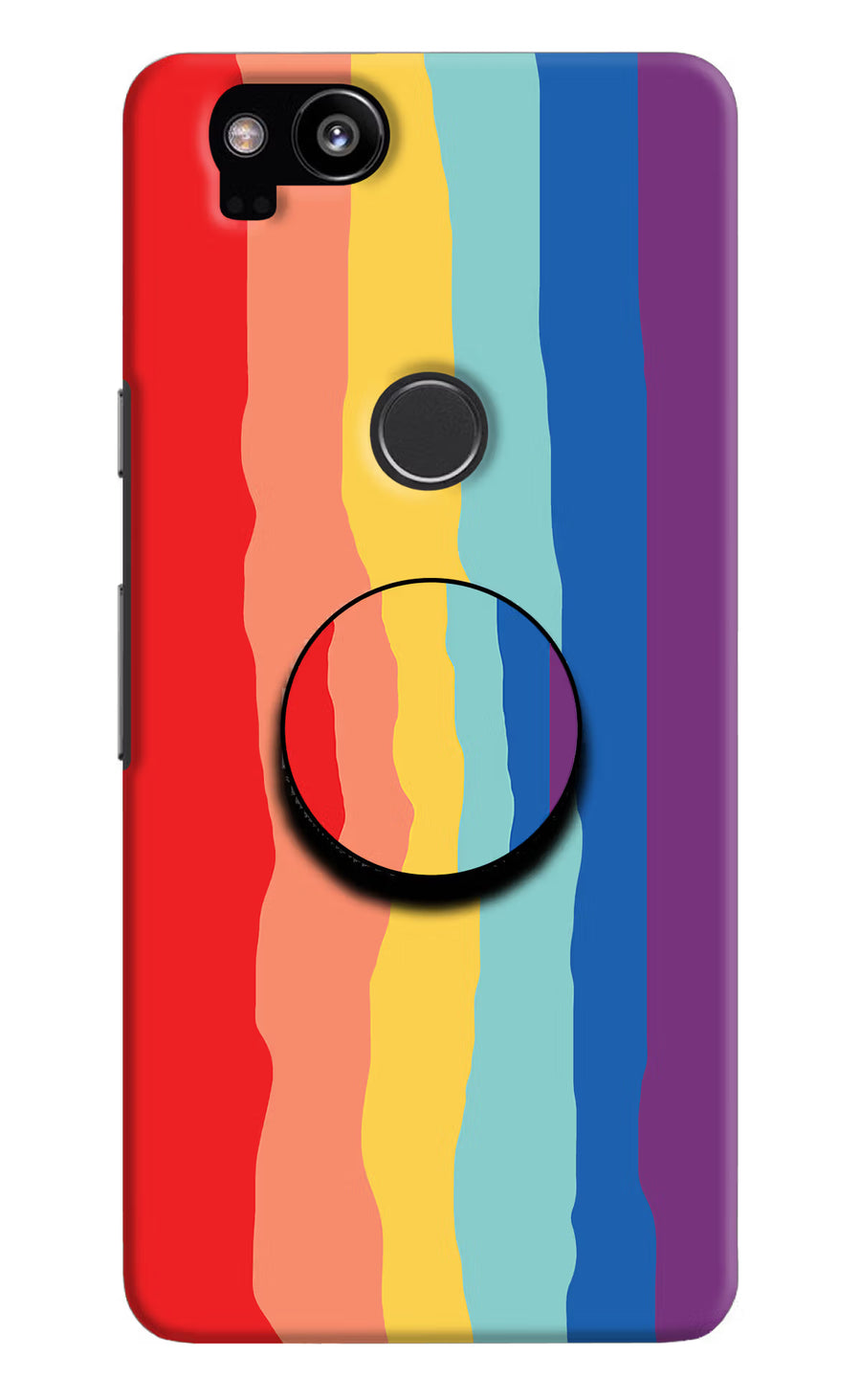Rainbow Google Pixel 2 Pop Case, Hard case