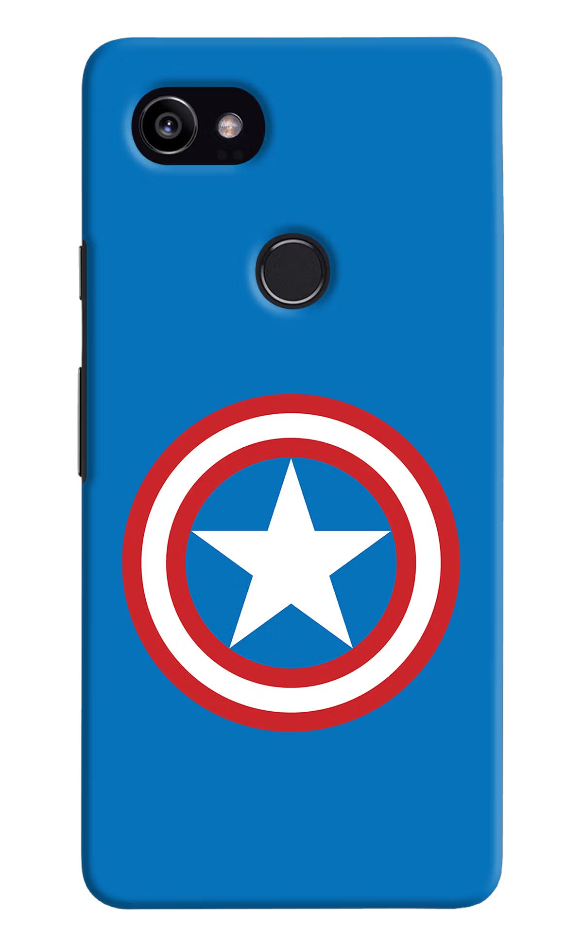 Captain America Logo Google Pixel 2 XL Hard Case Back Cover by Casekaro