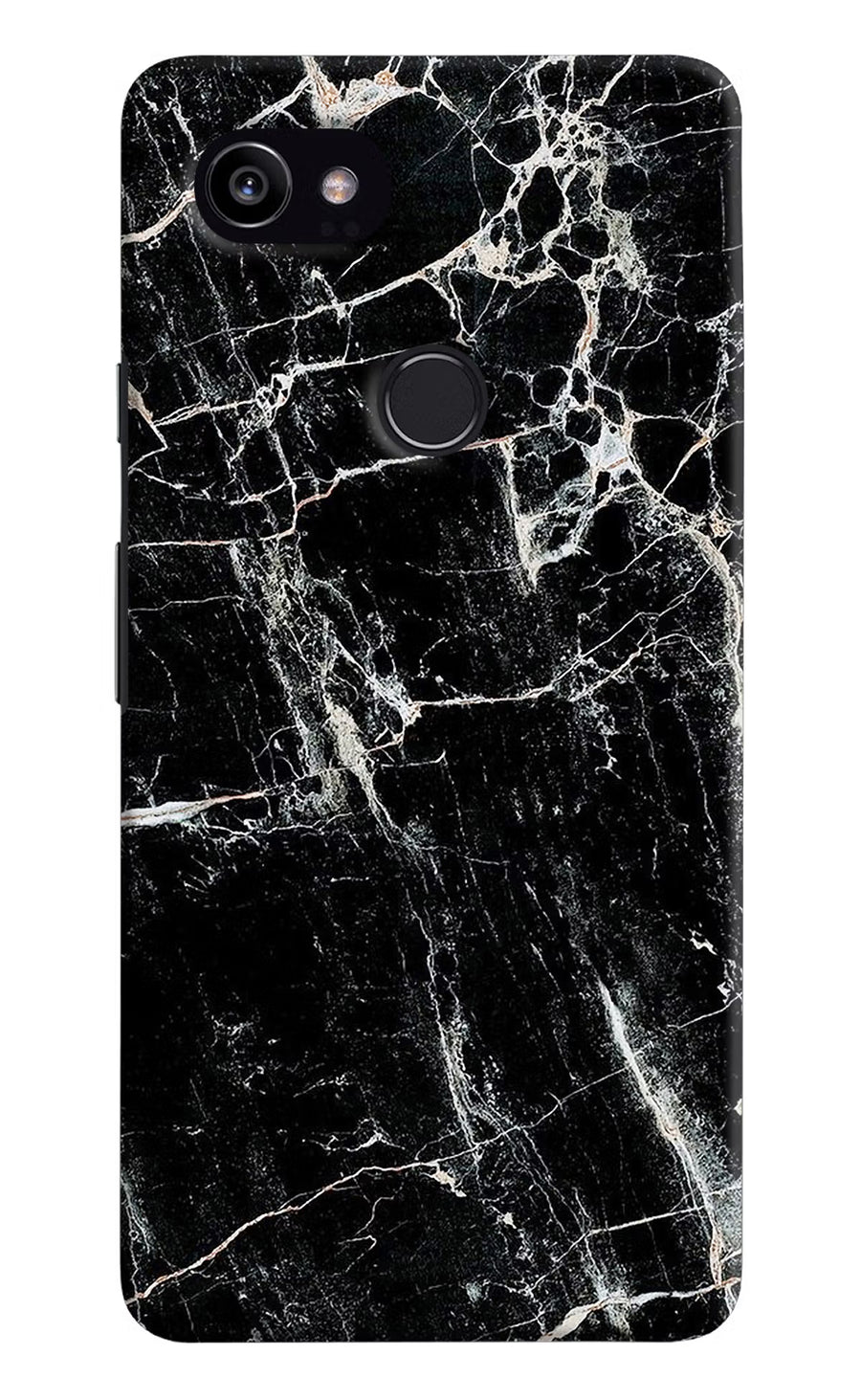 Black Marble Texture Google Pixel 2 XL Back Cover, Hard case