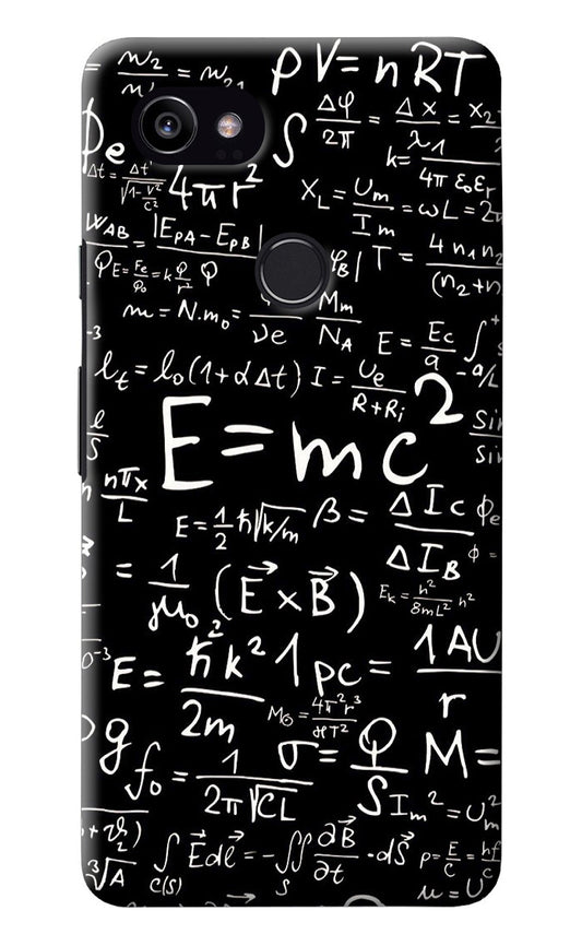 Physics Albert Einstein Formula Google Pixel 2 XL Back Cover