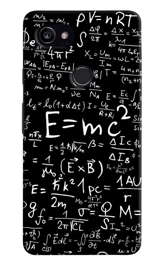 Physics Formula Google Pixel 2 XL Hard Case Back Cover by Casekaro