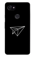 Paper Plane White Google Pixel 2 XL Hard Case Back Cover by Casekaro