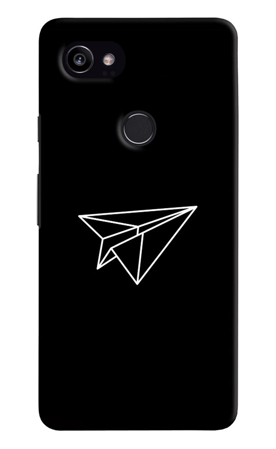 Paper Plane White Google Pixel 2 XL Back Cover, Hard case