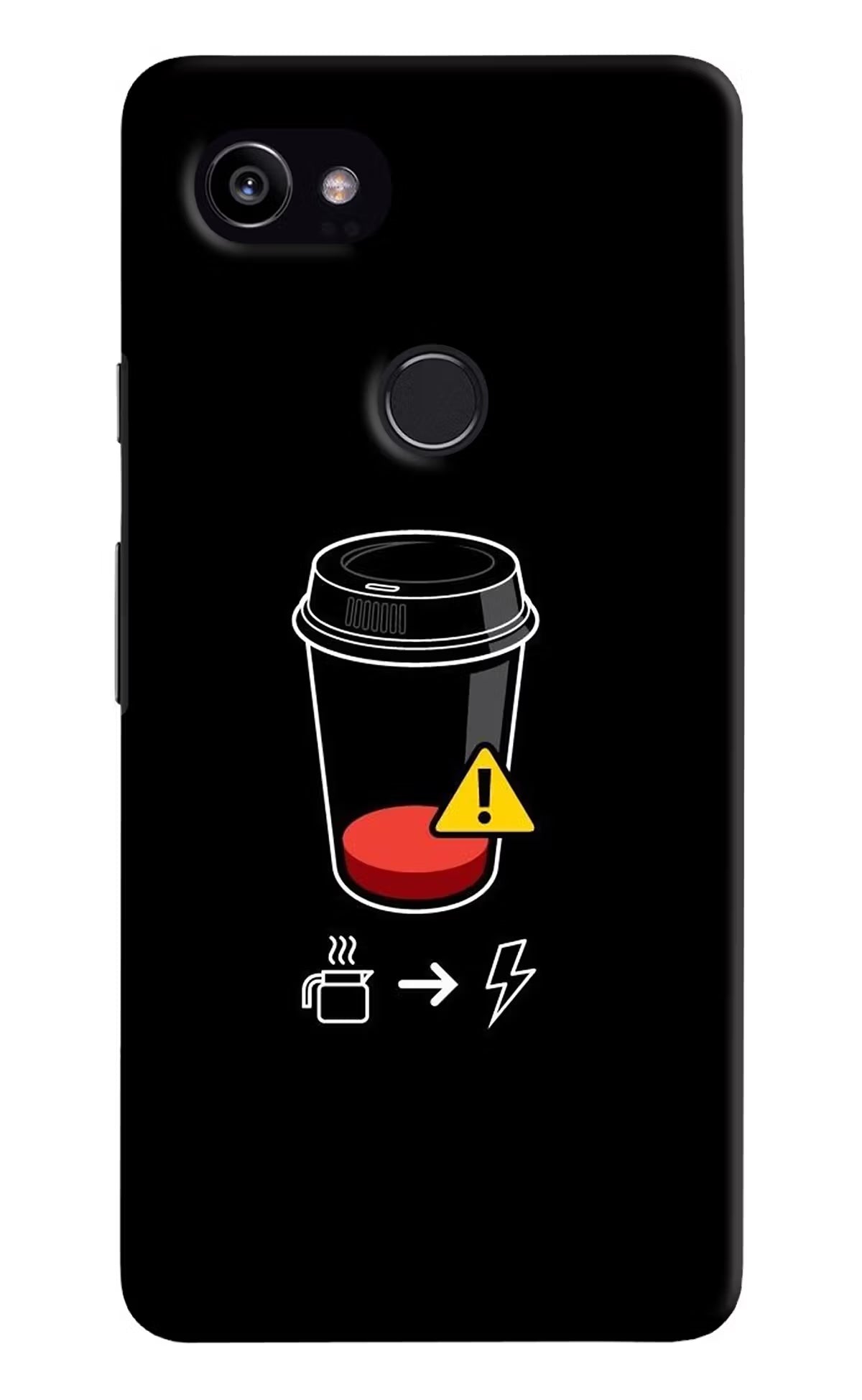 Coffee Google Pixel 2 XL Hard Case Back Cover by Casekaro