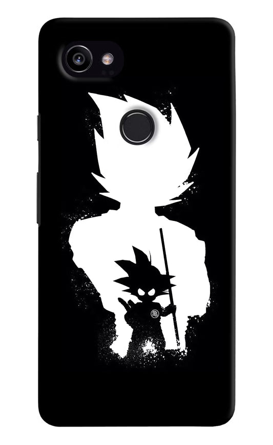 Goku Shadow Google Pixel 2 XL Hard Case Back Cover by Casekaro