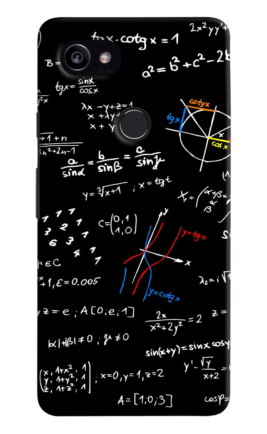 Mathematics Formula Google Pixel 2 XL Back Cover, Hard case