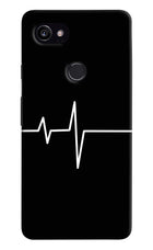 Heart Beats Google Pixel 2 XL Hard Case Back Cover by Casekaro