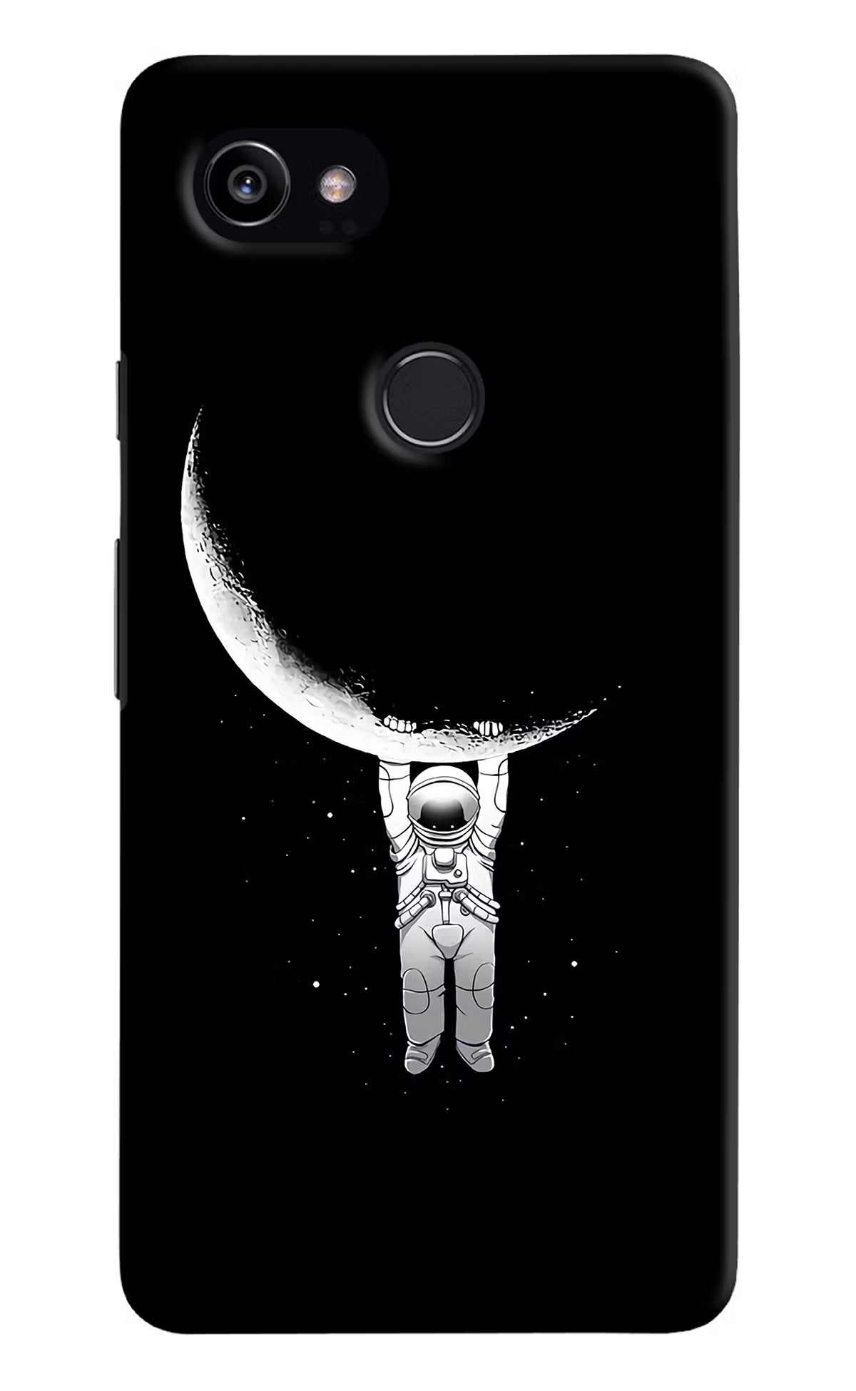 Moon Space Google Pixel 2 XL Hard Case Back Cover by Casekaro