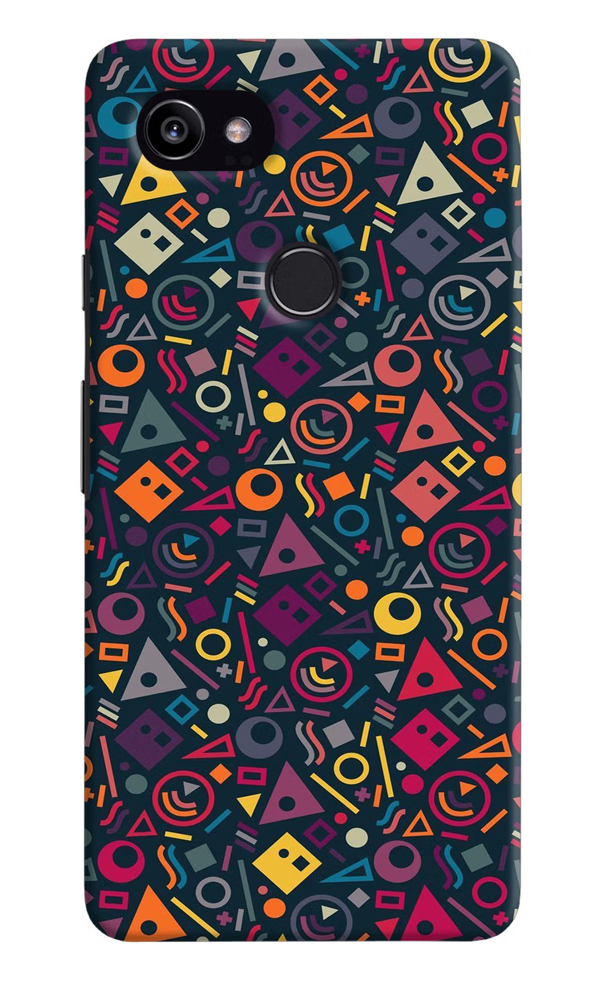 Geometric Abstract Google Pixel 2 XL Hard Case Back Cover by Casekaro