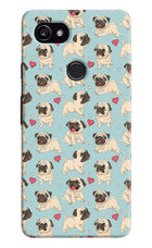 Pug Dog Google Pixel 2 XL Hard Case Back Cover by Casekaro