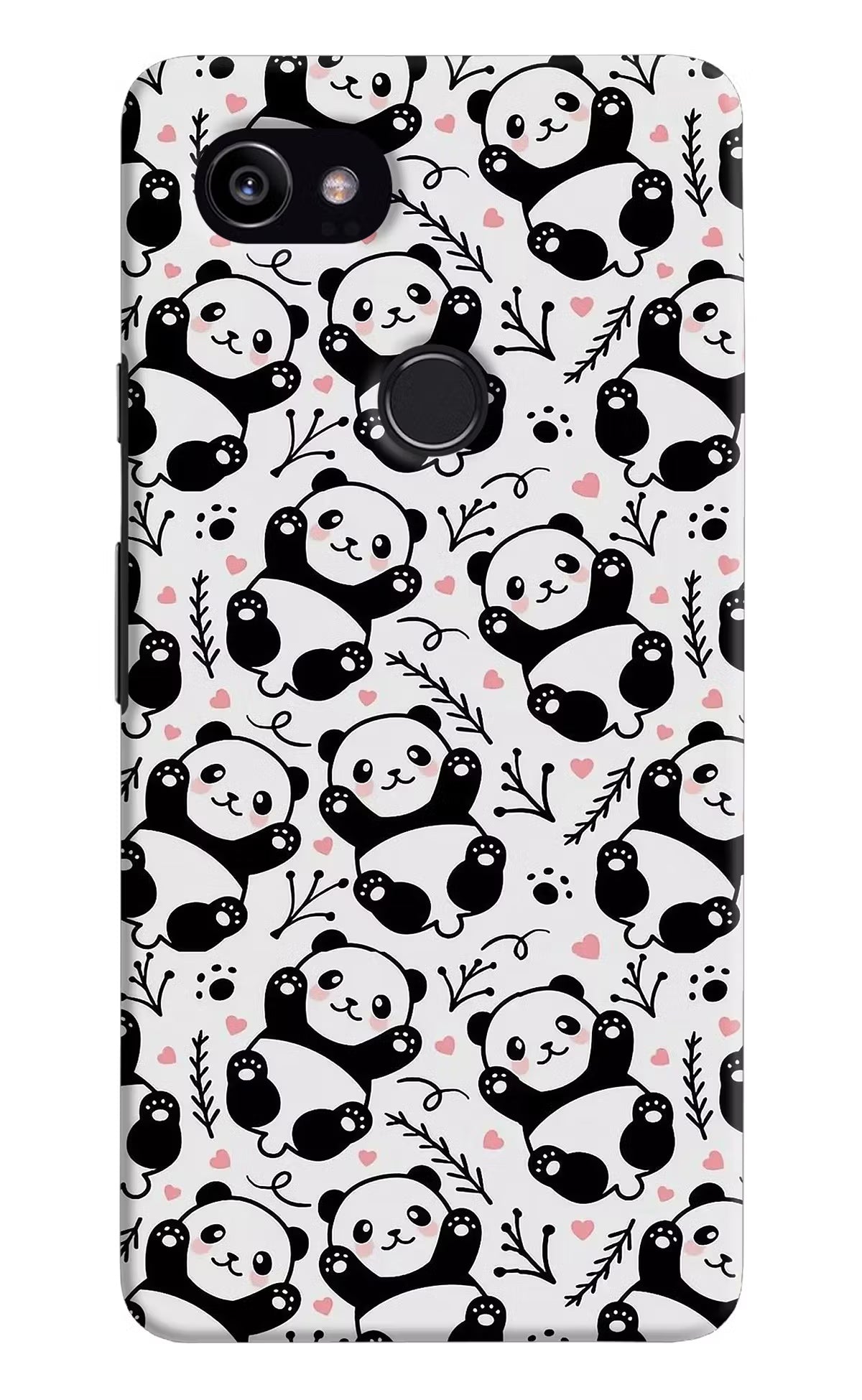 Cute Panda Google Pixel 2 XL Hard Case Back Cover by Casekaro