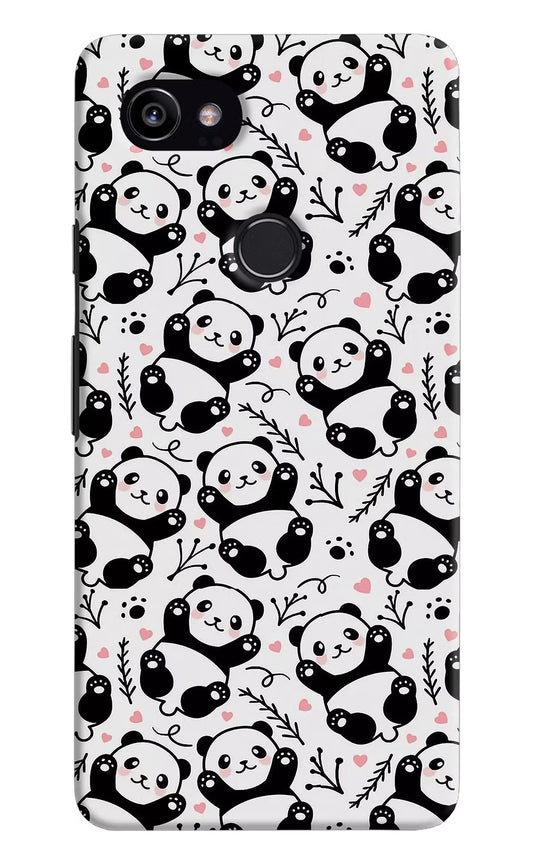 Cute Panda Google Pixel 2 XL Hard Case Back Cover by Casekaro