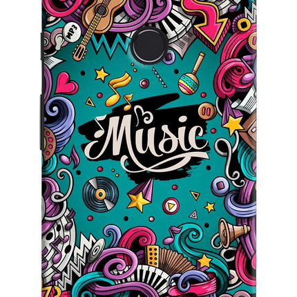 Music Graffiti Google Pixel 2 XL Hard Case Back Cover by Casekaro