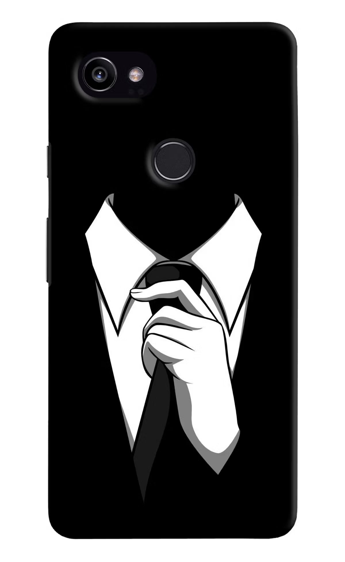 Black Tie Google Pixel 2 XL Hard Case Back Cover by Casekaro
