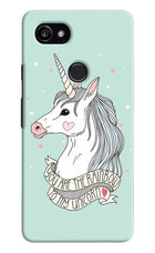 Unicorn Wallpaper Google Pixel 2 XL Hard Case Back Cover by Casekaro