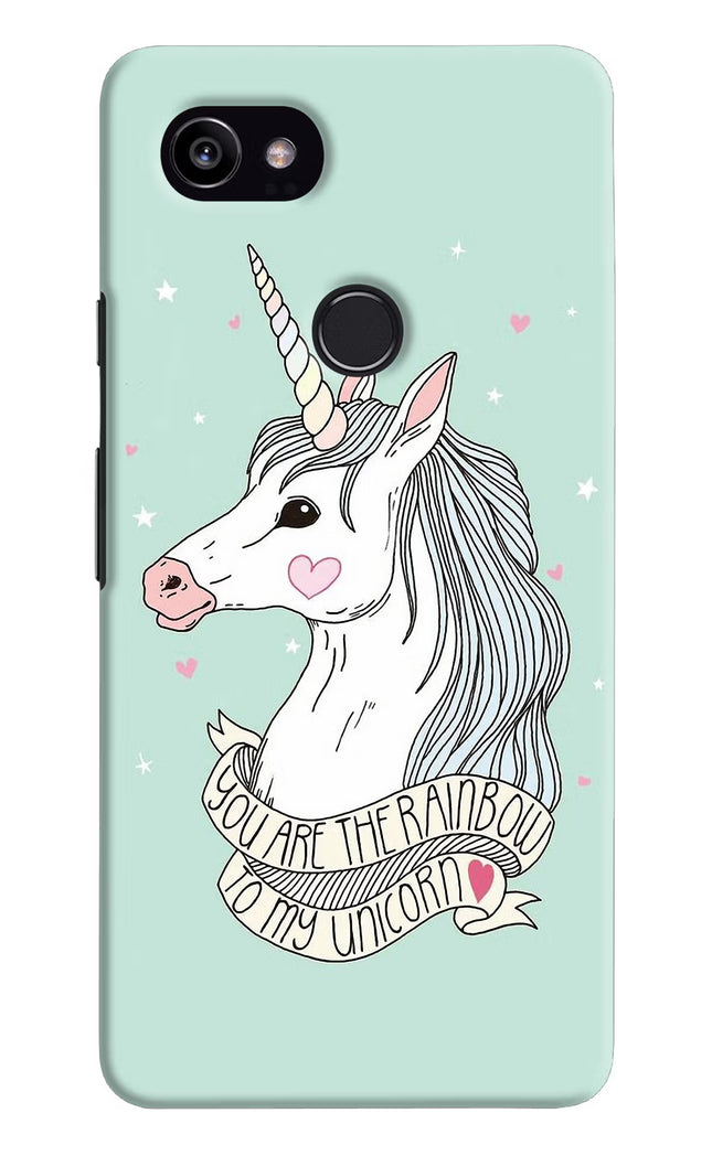 Unicorn Wallpaper Google Pixel 2 XL Hard Case Back Cover by Casekaro