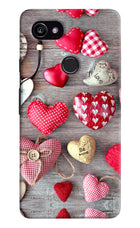 Love Wallpaper Google Pixel 2 XL Hard Case Back Cover by Casekaro