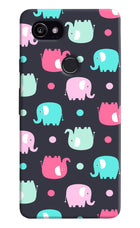 Elephants Google Pixel 2 XL Hard Case Back Cover by Casekaro