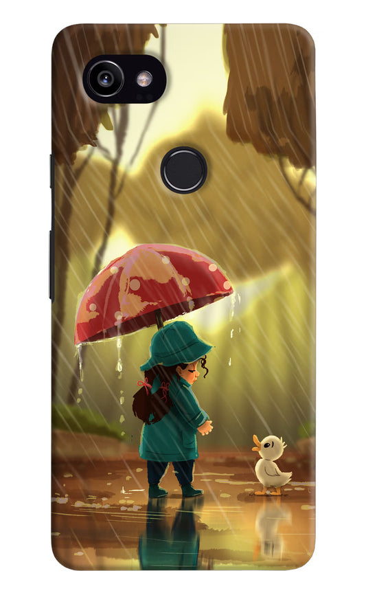 Rainy Day Google Pixel 2 XL Hard Case Back Cover by Casekaro