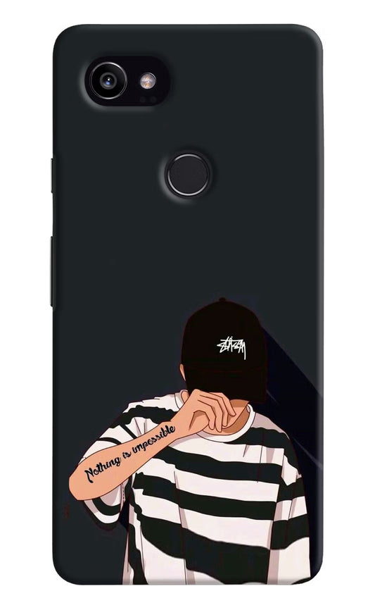 Aesthetic Boy Google Pixel 2 XL Hard Case Back Cover by Casekaro