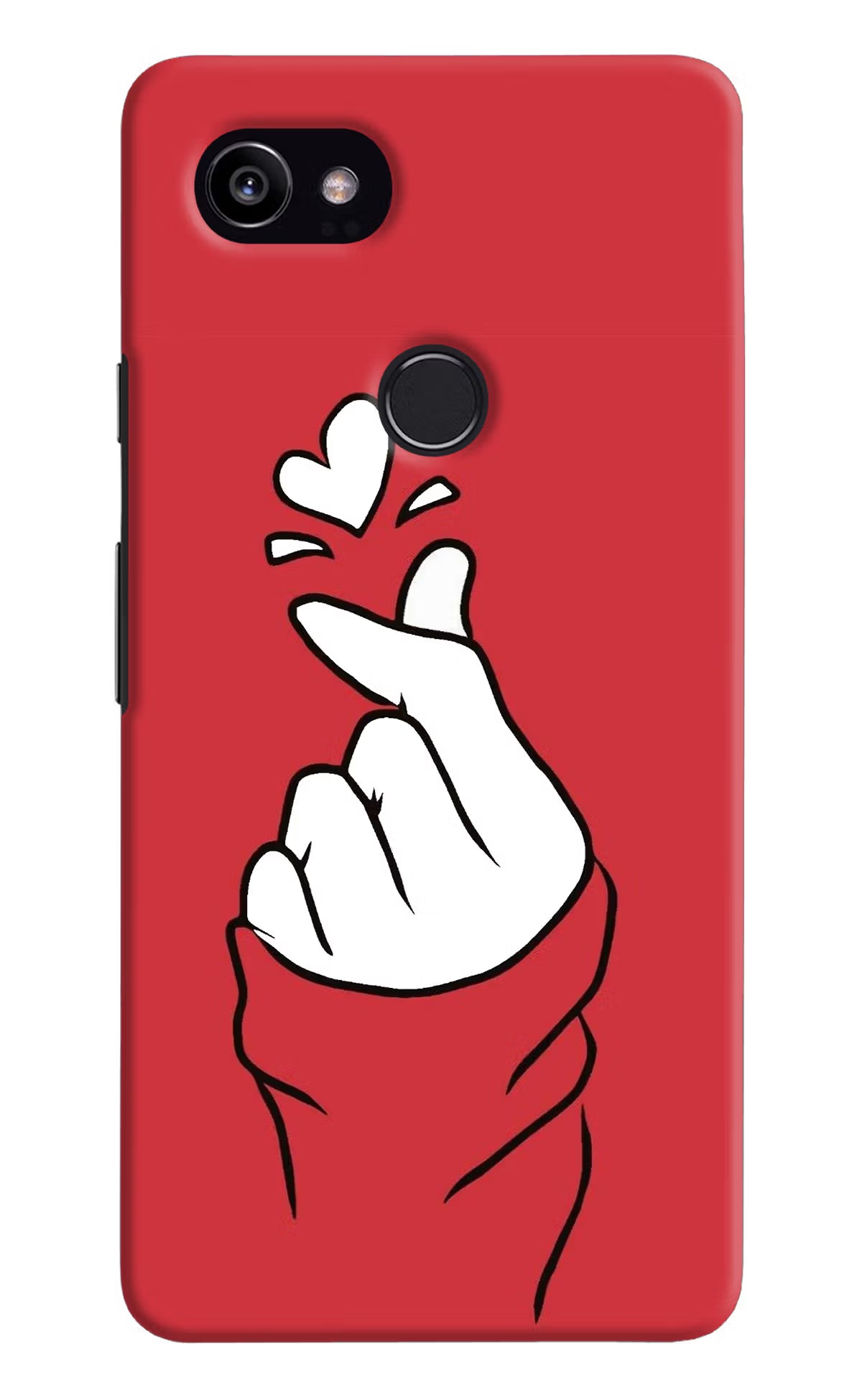 Korean Love Sign Google Pixel 2 XL Hard Case Back Cover by Casekaro