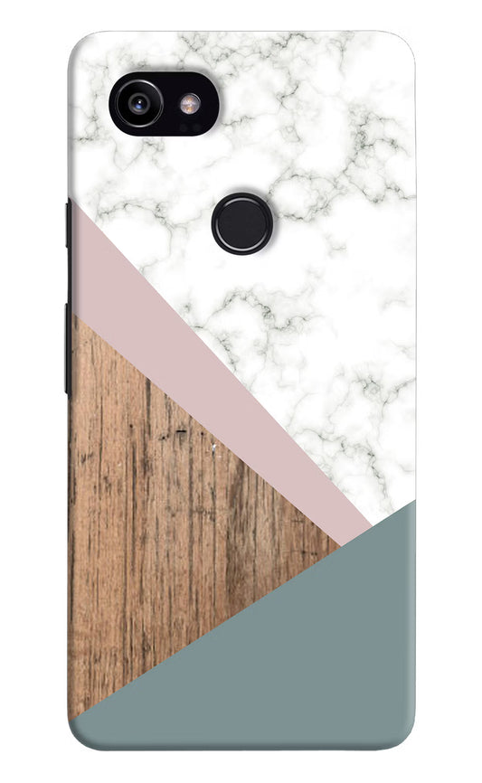 Marble wood Abstract Google Pixel 2 XL Hard Case Back Cover by Casekaro