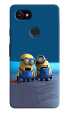 Minion Laughing Google Pixel 2 XL Hard Case Back Cover by Casekaro
