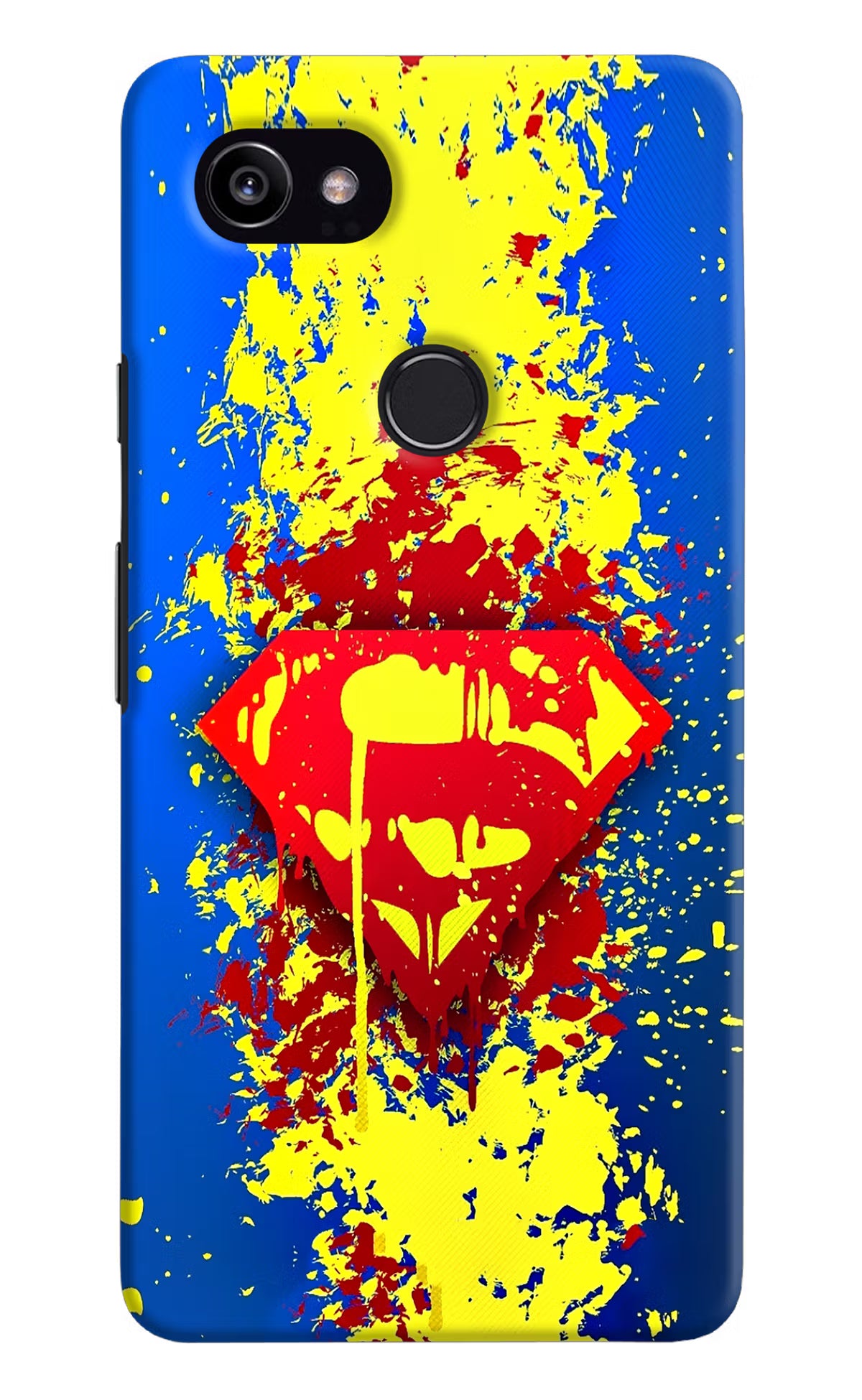 Superman logo Google Pixel 2 XL Hard Case Back Cover by Casekaro