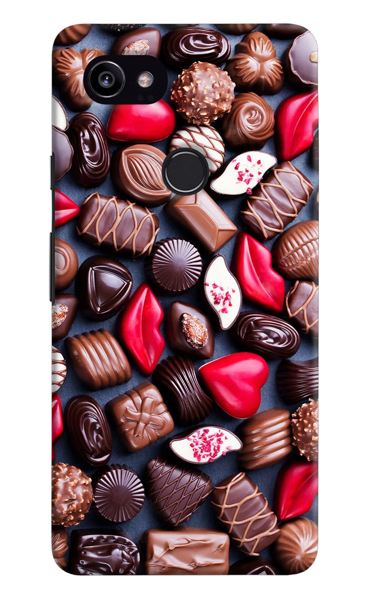 Chocolates Google Pixel 2 XL Hard Case Back Cover by Casekaro