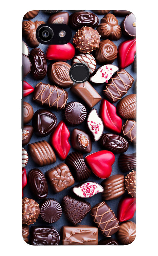 Chocolates Google Pixel 2 XL Hard Case Back Cover by Casekaro