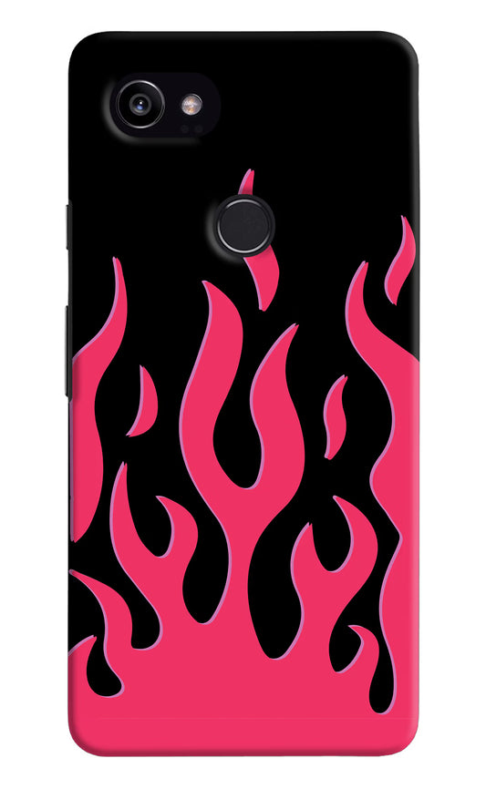 Fire Flames Google Pixel 2 XL Hard Case Back Cover by Casekaro