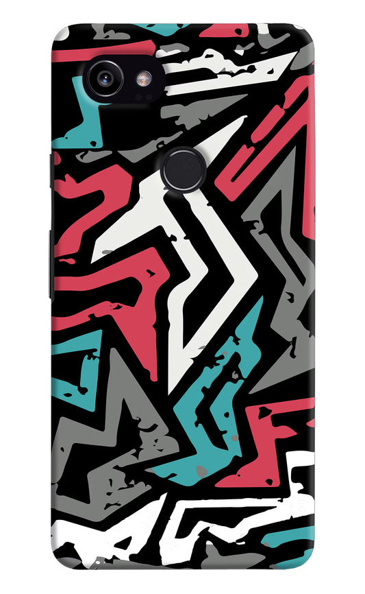Geometric Graffiti Google Pixel 2 XL Hard Case Back Cover by Casekaro