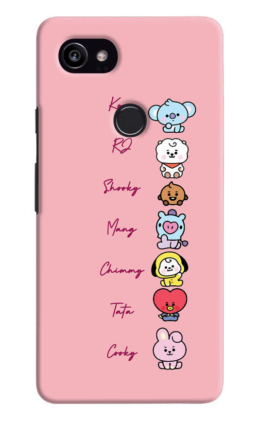 BTS names Google Pixel 2 XL Hard Case Back Cover by Casekaro