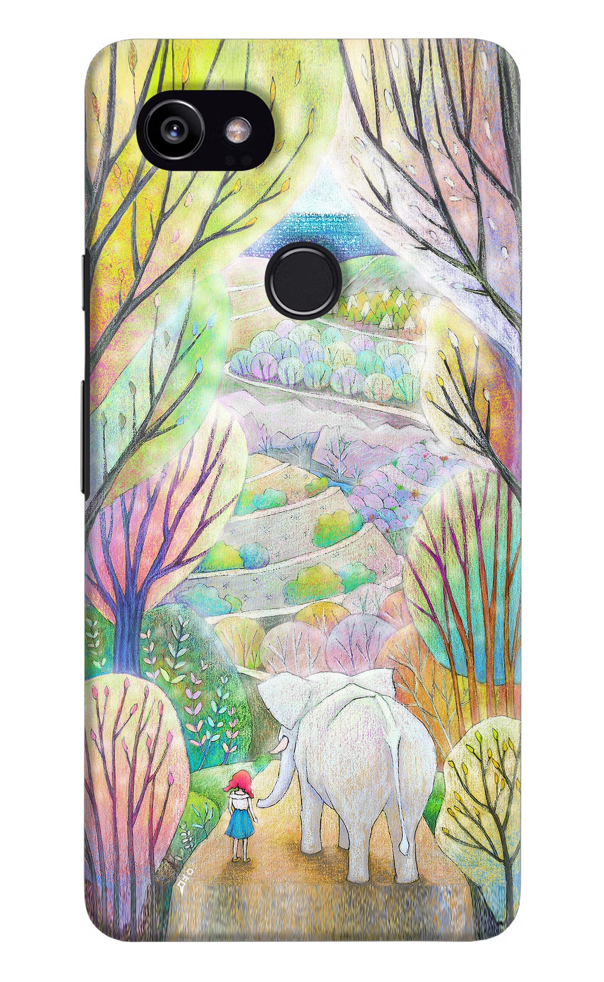 Nature Painting Google Pixel 2 XL Hard Case Back Cover by Casekaro