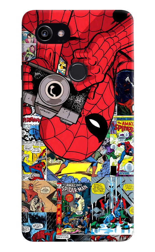 Spider Man Google Pixel 2 XL Hard Case Back Cover by Casekaro