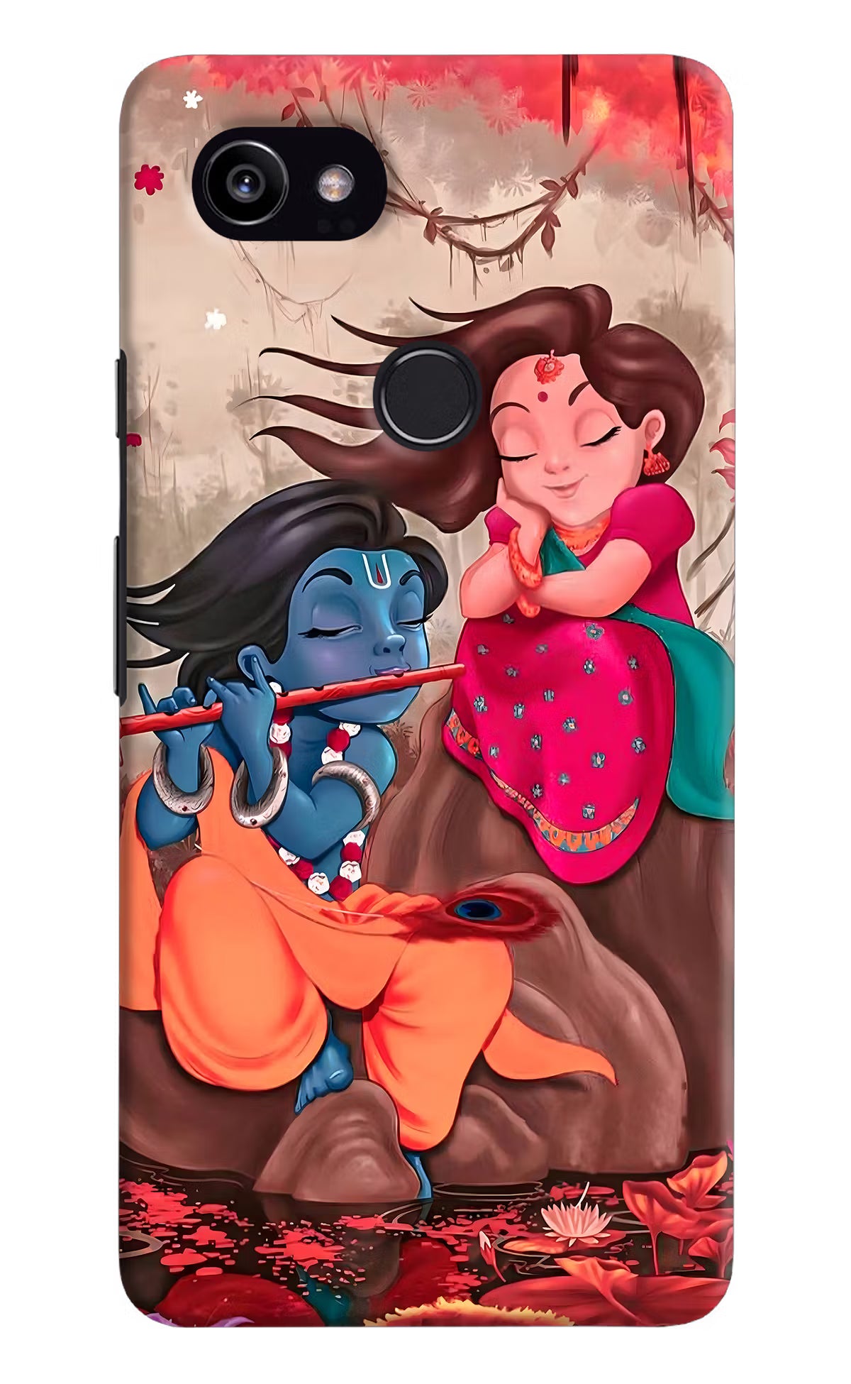 Radhe Krishna Google Pixel 2 XL Hard Case Back Cover by Casekaro