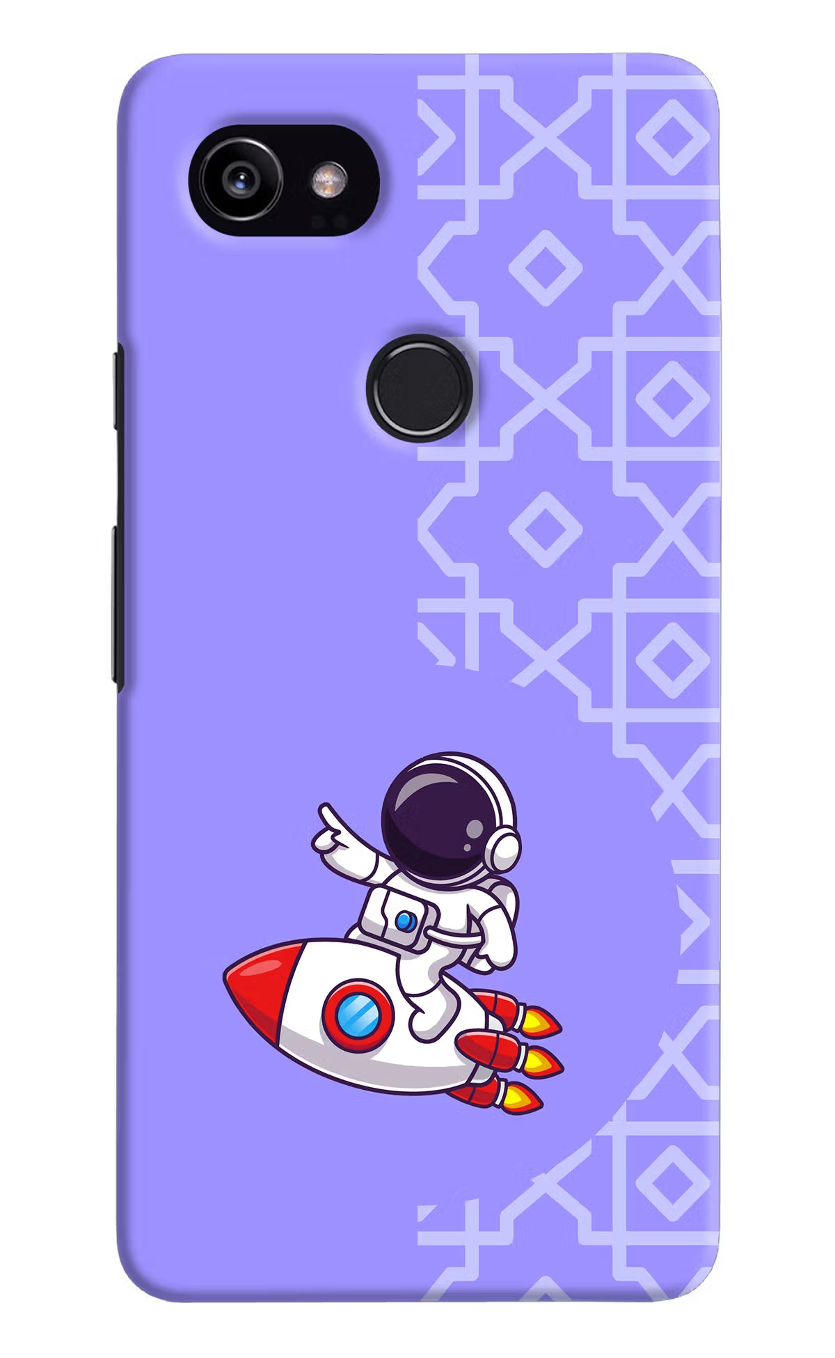 Cute Astronaut Google Pixel 2 XL Hard Case Back Cover by Casekaro