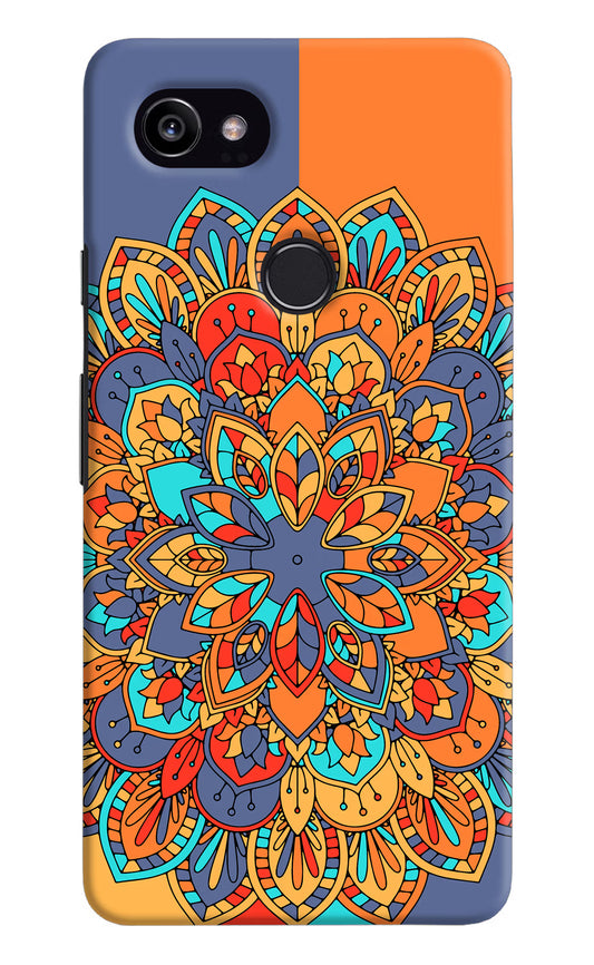 Color Mandala Google Pixel 2 XL Hard Case Back Cover by Casekaro